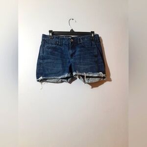 Madewell Dark Blue Jean Shorts Cut Off Women's Size 25 Beach Casual Summer